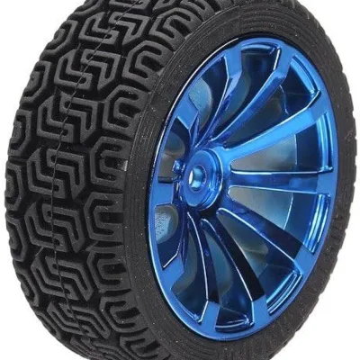 85mm Rubber Wheel with motor mounting – For RC Cars & Robotics Applications