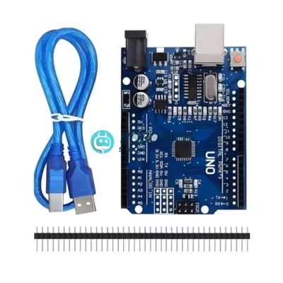 Arduino Uno R3 Compatible Board – Budget Edition (ATmega328P SMD + CH340) With USB Cable | Arduino Uno R3 কম্প্যাটিবল – বাজেট সংস্করণ (ATmega328P SMD + CH340) USB কেবলসহ