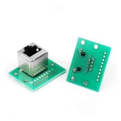RJ45 Adapter Board Module 8P Modular Ethernet Connector Adapter RJ45 Splitter Module Network Interface