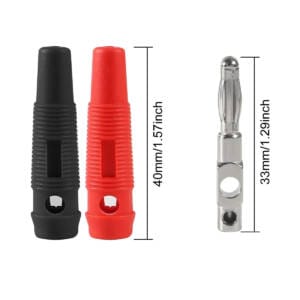 Banana Plug Male 4mm connector - 1 Pair Black and Red 7 00816cd0 bdc4 4bcb b66e ec348682dbae