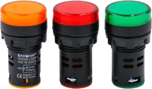 Industrial Indicator Light JiGoIndia with 22mm Mounting Hole - LED, Waterproof, Signal, Pilot Lamp for Machinery and Control Panels 22 63400713a25442261f62eded baomain led indicator pilot light ad16