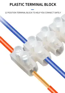 Terminal Block Connector Strip 10 A 12 way 6mm wire connector 6 Connector Strip 10 AMP Terminal Block