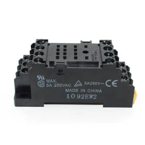 PYF14A 14-Pin Relay Socket for DIN Rail and Surface Mounting for Omron/Schneider/ Industrial Relay 7 PYF14A E 03 16012