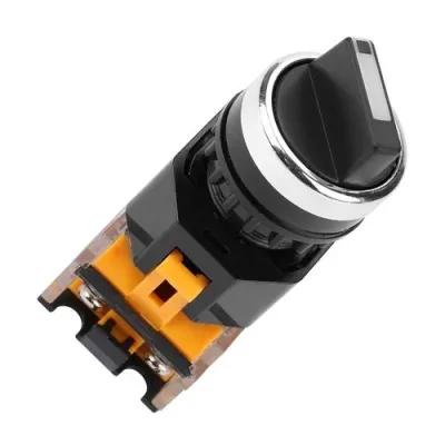 LA38/203 22mm Panel Mounted NO/NC DPST 3 Position Rotary Selector Switch (LA38 / 203 22mm Interruptor selector