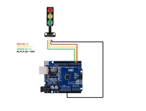 5V Mini LED Traffic Signal Display Module 7 FLD3F5TJQMOF0TM 1