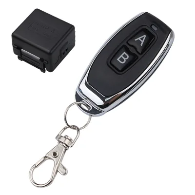 433 MHz Wireless Remote Control Switch | 12V DC 2-Channel Relay Receiver Module & On/Off Remot