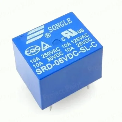 6V DC Relay Mini 6V 10 A DC Relay
