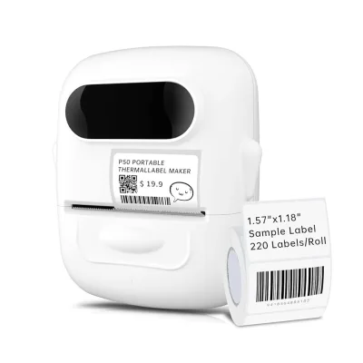 Marklife P50 Smart Rechargeable Bluetooth Label Printer for Home & Office