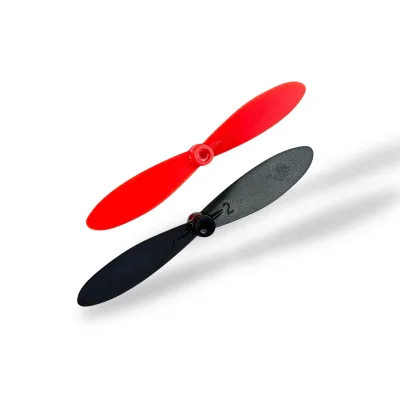 Dual Blade Mini Propeller 55mm for Coreless Drone Motor Red + Black CW & CCW Mini Drone Propeller Set