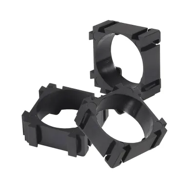 18650 Lithium Battery Holder Plastic Battery Pack Bracket Cylindrical Cell Battery Stand Cell Spacer with Stitched Card Slot for DIY Fixed Battery
