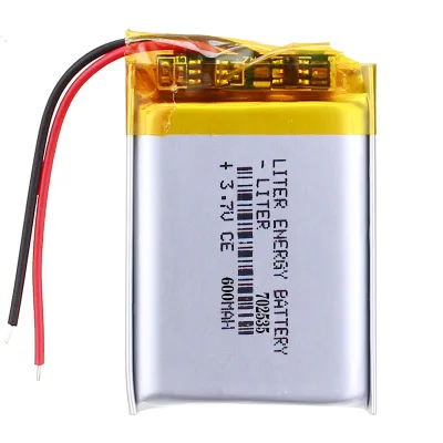3.7V 600mAh 602025 Lithium Polymer (LiPo) Battery Single Cell Rechargeable Battery for DIY Projects RC Toys and Wearable Devices