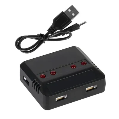 Lipo Battery Fast Charger 4-IN-1 USB XH2.54 Plug DC 3.7V Cell W/ LED Indicator