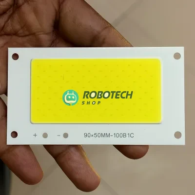 10W White COB LED Chip – DC 3.7 V Ultra-Bright Light Module (90×50 mm) for DIY, Solar & Sign Board Lighting | ১০ ওয়াট হোয়াইট COB LED চিপ – DC 3.7 V উচ্চ উজ্জ্বল লাইট চিপ (৯০×৫০ মিমি) DIY, সোলার ও সাইন বোর্ড লাইটের জন্য