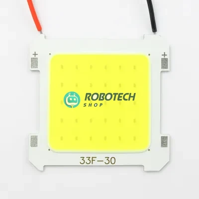33F-30 Square LED COB Chip – 5W–15W 3V Ultra Bright Cool White Light (33×33 mm) for Keychain, DIY & Emergency Lights | 33F-30 স্কয়ার COB LED চিপ – ৫–১৫ ওয়াট ৩V কুল হোয়াইট আলোকিত লাইট চিপ (৩৩×৩৩ মিমি) কিচেইন, DIY ও ইমারজেন্সি লাইটের জন্য