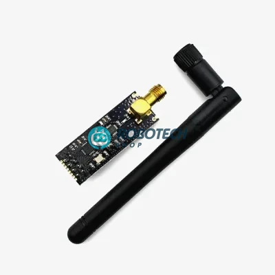 nRF24L01+ PA LNA 2.4GHz Wireless Transceiver Module with SMA Antenna | Long-Range RF Communication for Arduino, ESP32, STM32 & IoT Projects