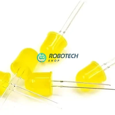 8mm Yellow LED Light for DIY | Hobby | Automation and Arduino Projects- 100 pcs
