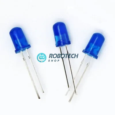 8mm Blue LED Light for DIY | Hobby | Automation and Arduino Projects- 100 pcs