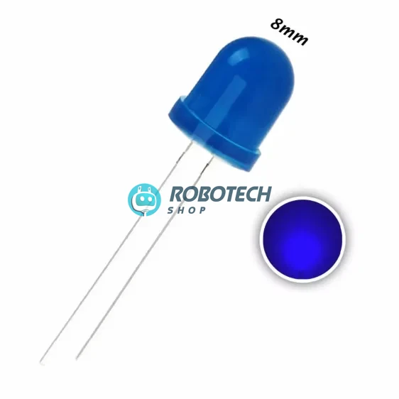 thumbnail image 2 of 100-Pack 3mm Red Round High Power LEDs – 20,000MCD Water Clear – 2-Pin Diodes 2 of 3