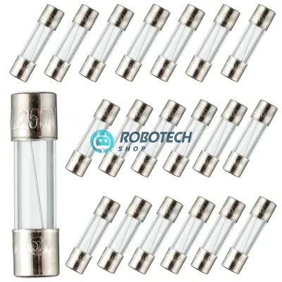 5×20 mm Glass Fuse – 1A / 6A / 10A 250V Fast Blow (Quick Acting) Fuse for AC/DC Power and Electronics Protection | ৫×২০ মিমি গ্লাস ফিউজ – ১A / ৬A / ১০A ২৫০V দ্রুত কার্যকর ফিউজ (AC/DC সার্কিট প্রোটেকশন)