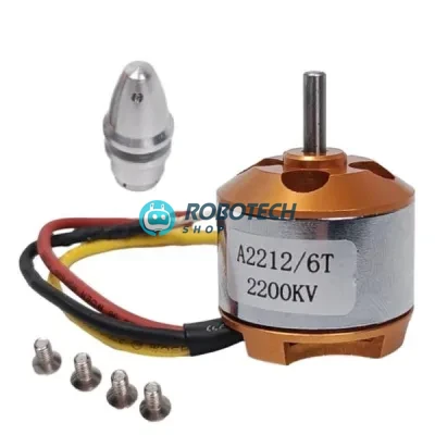 A2212 2200KV Brushless Motor for Drone Quadcopter, Aircraft & RC Helicopter | A2212 2200KV ব্রাশলেস মোটর – ড্রোন, কোয়াডকপ্টার, বিমান ও আরসি হেলিকপ্টারের জন্য