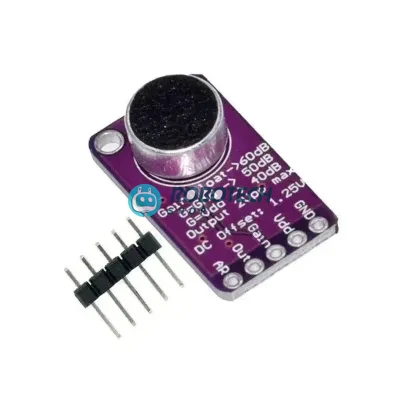 MAX9814 Microphone Amplifier Board Module – Electret Mic Amplifier with Automatic Gain Control (AGC) – Ideal for Arduino, Microcontroller & Sound Projects
