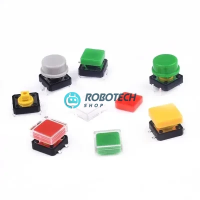 12×12×7.3mm B3F-4055 Tactile Push Button Switch | Momentary Micro Switch for PCB Electronics