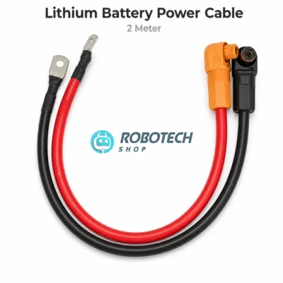 Original Lithium Battery Power Cable 2 Meter – Heavy Duty Red & Black Cable with Terminal Connector
