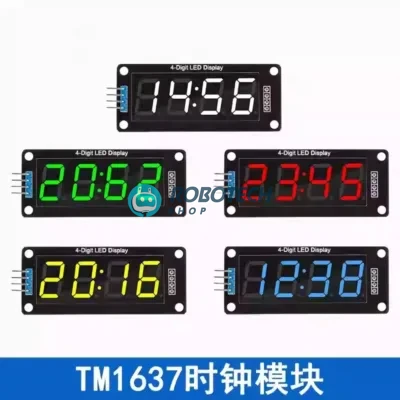 TM1637 0.56 Inch 4-Digit Seven Segment Display Module – Clock Display