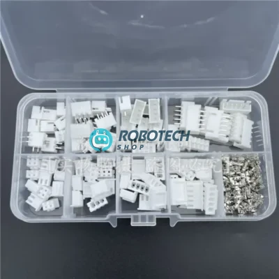 XH2.54 JST Connector Kit 230pcs – 2Pin 3Pin 4Pin 5Pin Housing Header Terminal Set
